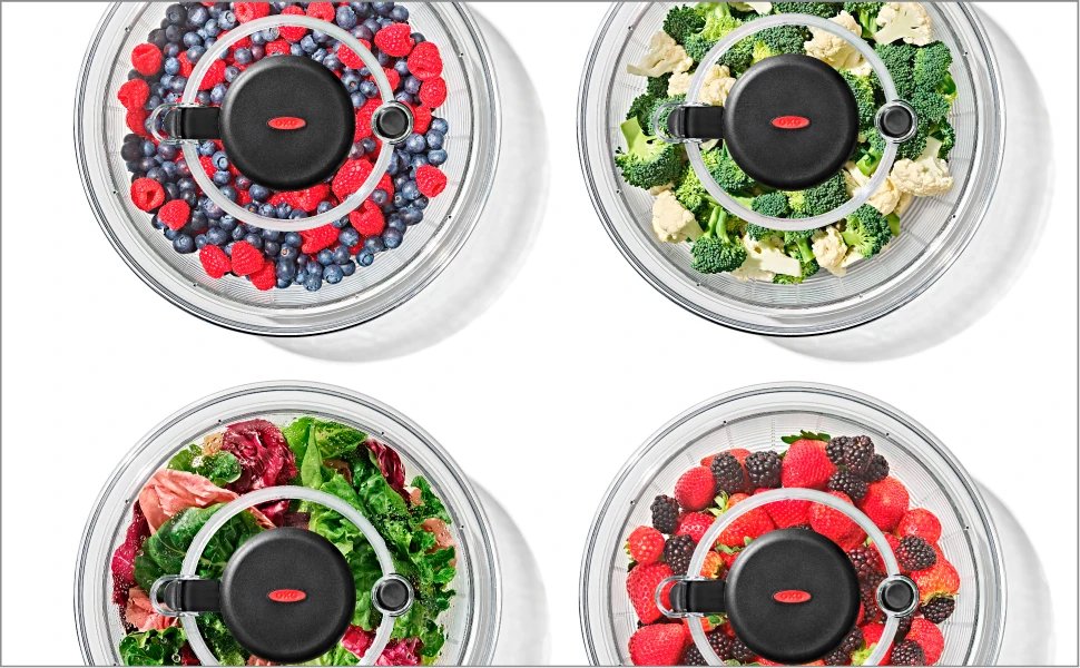 OXO Good Grips Salad Spinner, Fruit Washer and Lettuce Spinner