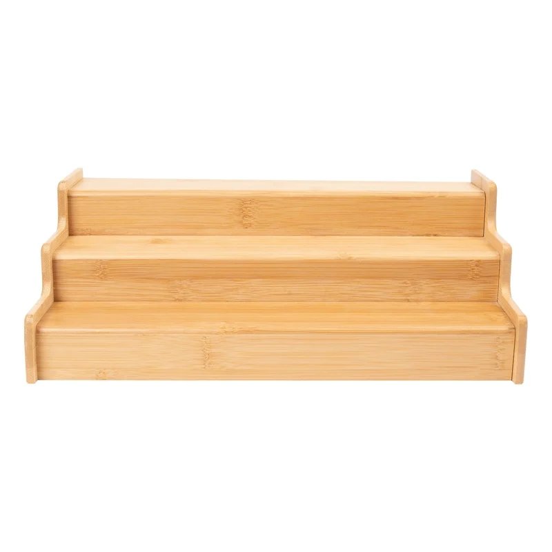 Expandable Bamboo Spice Rack Organizer 3-Tier Step Shelf Kitchen Pantry Cabinet Storage Multifunctional Display Storage Expandable Bamboo Spice Rack Organizer 3-Tier Step Shelf Kitchen Pantry Cabinet Storage Multifunctional Display Storage