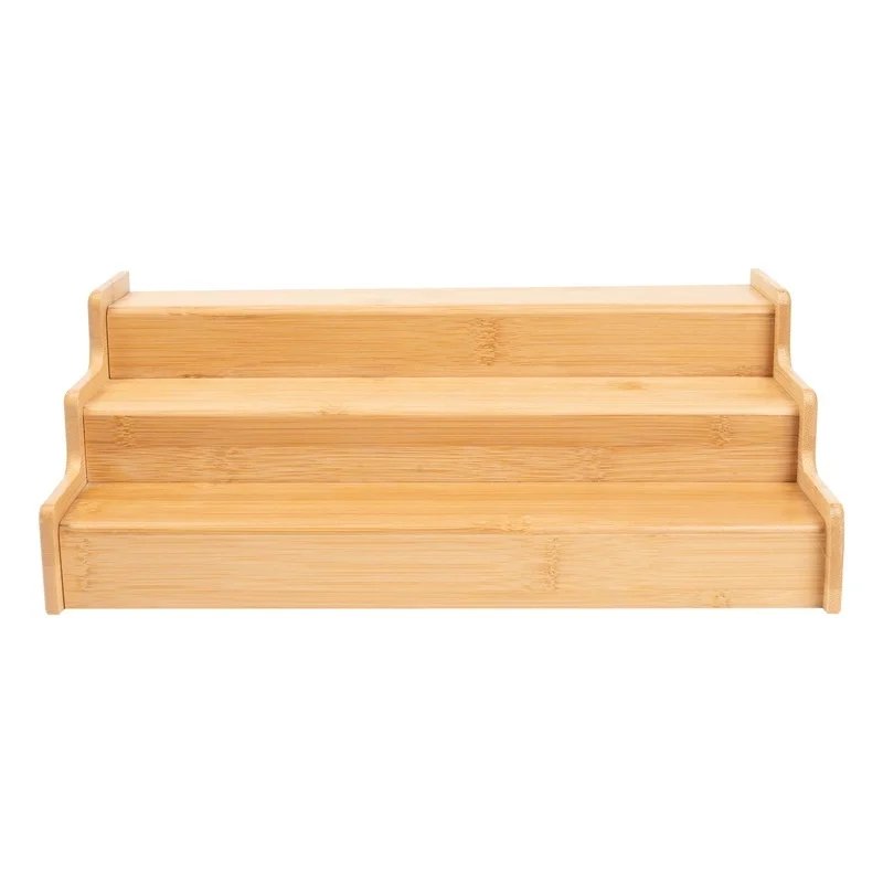 Expandable Bamboo Spice Rack Organizer 3-Tier Step Shelf Kitchen Pantry Cabinet Storage Multifunctional Display Storage Expandable Bamboo Spice Rack Organizer 3-Tier Step Shelf Kitchen Pantry Cabinet Storage Multifunctional Display Storage