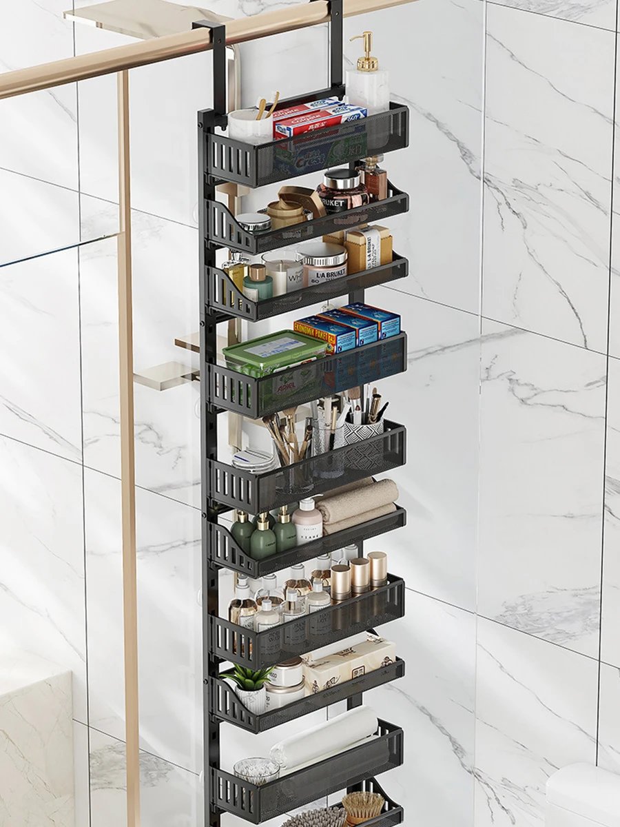 Over The Door Pantry Organizer, 10-Tier Pantry Door Hanging Heavy-Duty Carbon Steel Storage Rack Can Organizer For Kitchen Spice