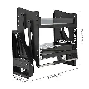 Pull Down Cabinet Organizer, 2-Tier Pull Down Shelf Heavy-Duty Pull Down Spice Rack Upper Organizer Kitchen Appliance