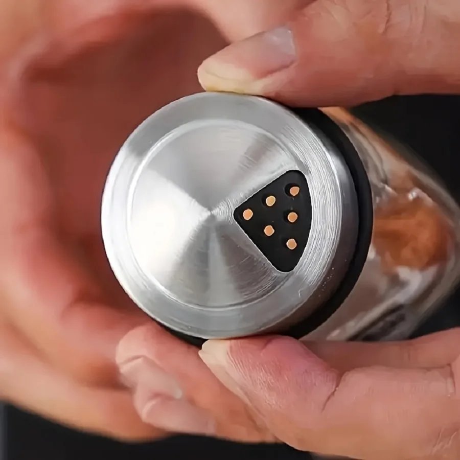 360°Rotation Spice Rack,6 Jar Seasoning Organizer Holder with Polished Metal Glass Spice Refill Containers Jars for Kitchen Cook 360°Rotation Spice Rack,6 Jar Seasoning Organizer Holder with Polished Metal Glass Spice Refill Containers Jars for Kitchen Cook