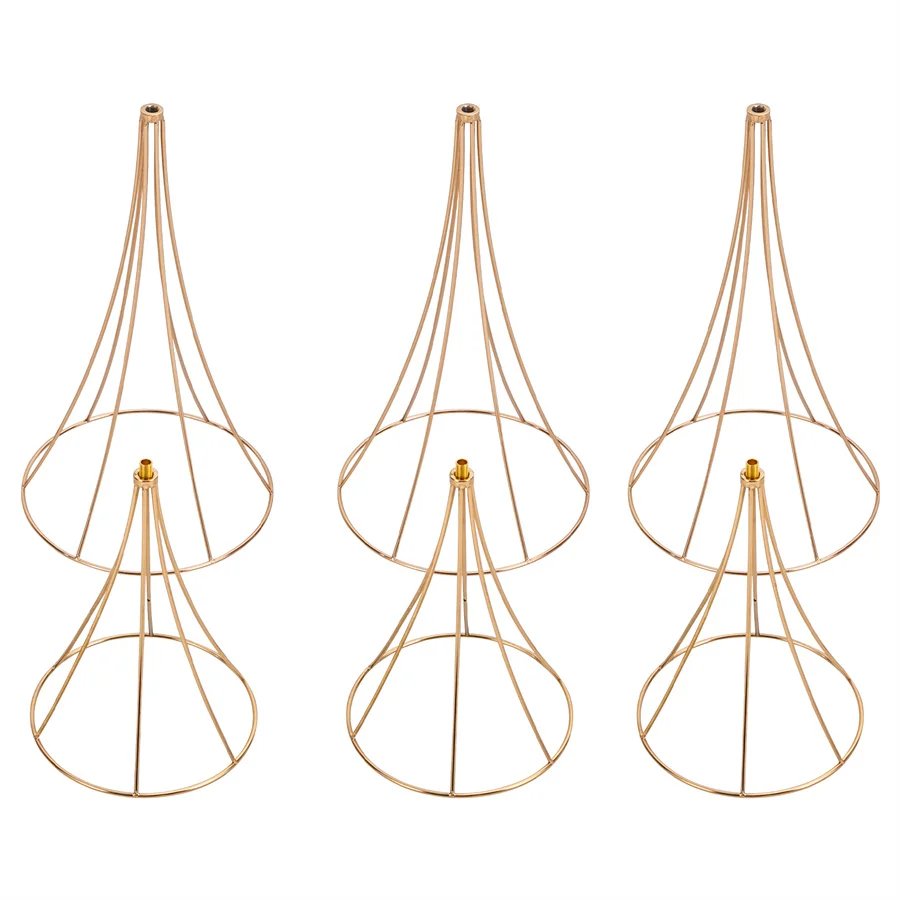 3Pcs Gold Flower Stand - New Road Flower Stand Table Props Flower Wedding Decoration Flower Stand 3Pcs Gold Flower Stand - New Road Flower Stand Table Props Flower Wedding Decoration Flower Stand