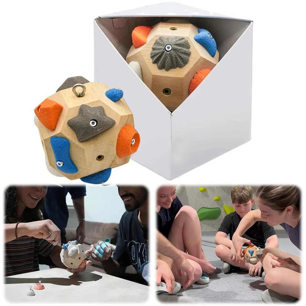 Handcrafted Boulder Block Climbing Holds Handmade Giant Stones DIY Finger Strength Training Ball Desktop Ornament Home Decor