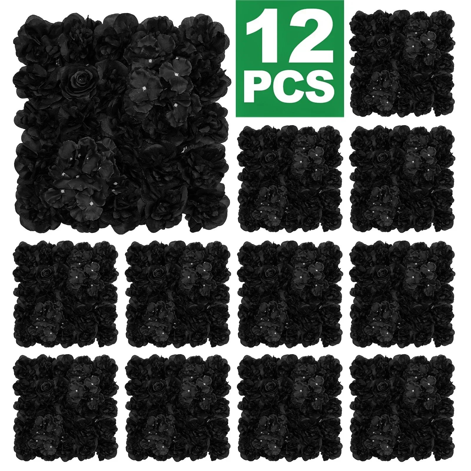 18pcs 3D Flowers Wall Backdrop16.5* 16.5Inch Artificial Silk Roses Panels Home decoration Floral Ideal for Wedding Celebrations 18pcs 3D Flowers Wall Backdrop16.5* 16.5Inch Artificial Silk Roses Panels Home decoration Floral Ideal for Wedding Celebrations