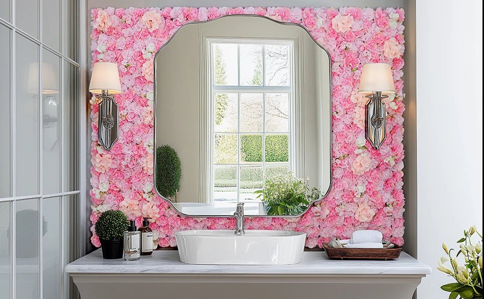 18pcs 3D Flowers Wall Backdrop16.5* 16.5Inch Artificial Silk Roses Panels Home decoration Floral Ideal for Wedding Celebrations 18pcs 3D Flowers Wall Backdrop16.5* 16.5Inch Artificial Silk Roses Panels Home decoration Floral Ideal for Wedding Celebrations