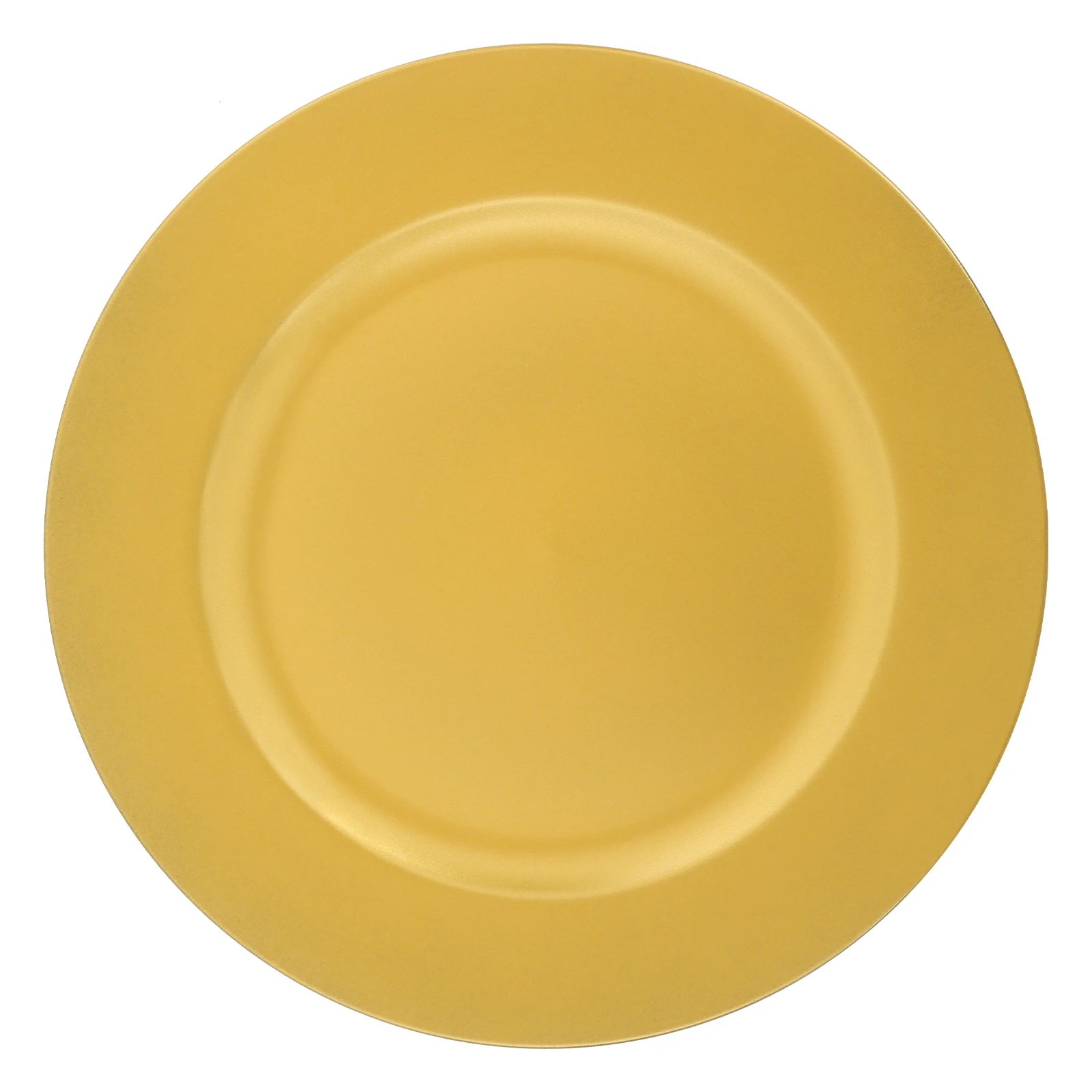 100 Pcs Charger Plates Set Gold Round PP Chargers Dinner Plate Wedding Decoration for Table Setting Wedding Party Baby Shower