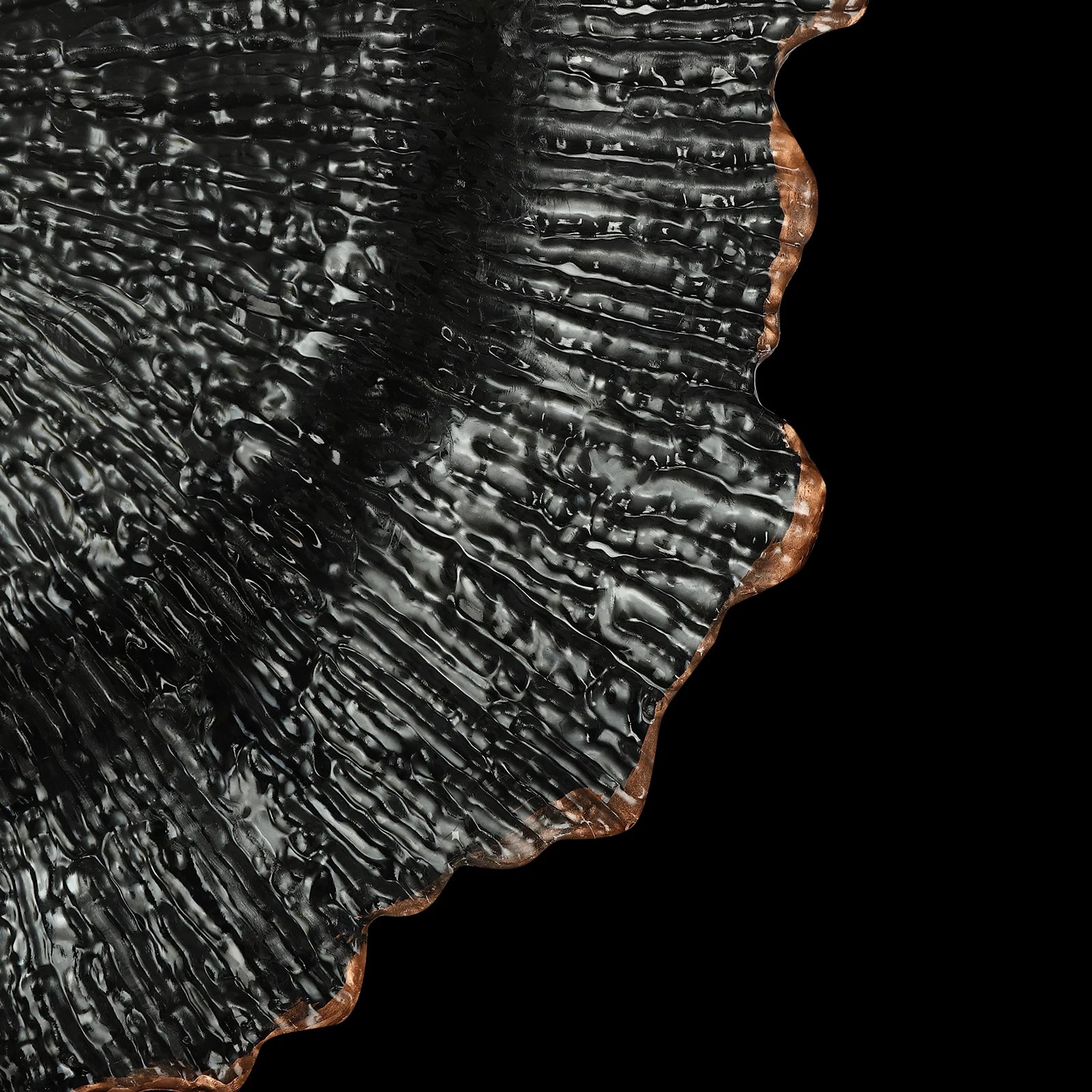 Clear Charger Plates 25 Pieces Rose Gold Flower Shape PS Hot Stamping Dinner Table Charger Plates