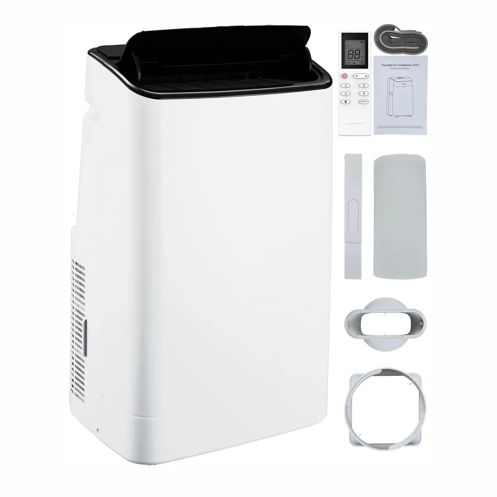 14000 BTU Portable Air Conditioner Cools Up to 750 Sq.Ft 3-in-1 Cooling/Dehumidifier/Fan Smart/Sleep Mode 24H Timer for Home