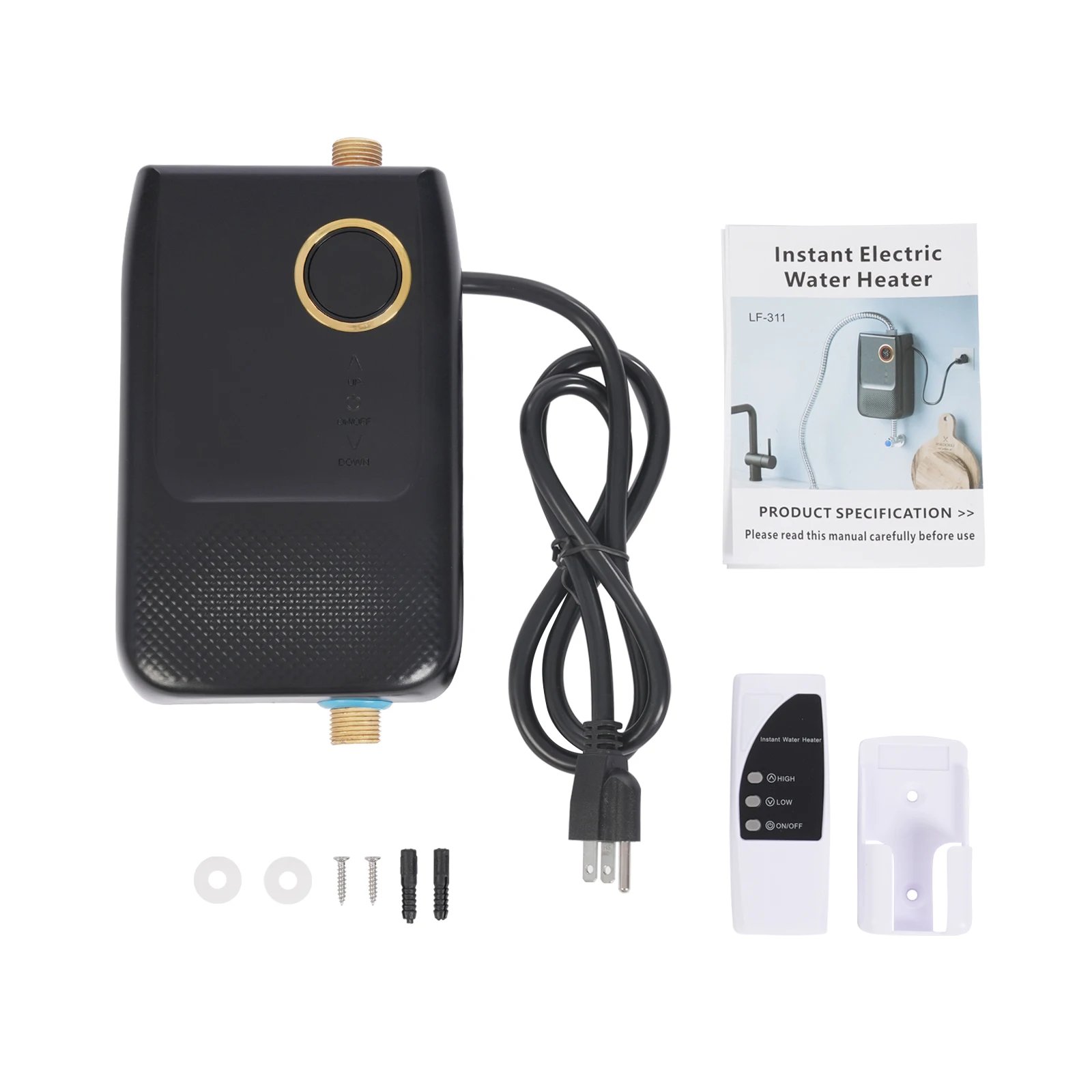 Wall Mounted Instant Small Electric Water Heater Energy Saving Remote Control Touch Button LED Display for Home and Kitchens Wall Mounted Instant Small Electric Water Heater Energy Saving Remote Control Touch Button LED Display for Home and Kitchens