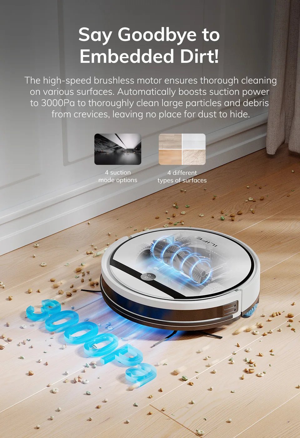 ILIFE  V3X/V7s Plus Vacuum Cleaner Robot ,120mins Automatic Charging,Home Appliance,For Sweeping Mopping Smart Home Clean
