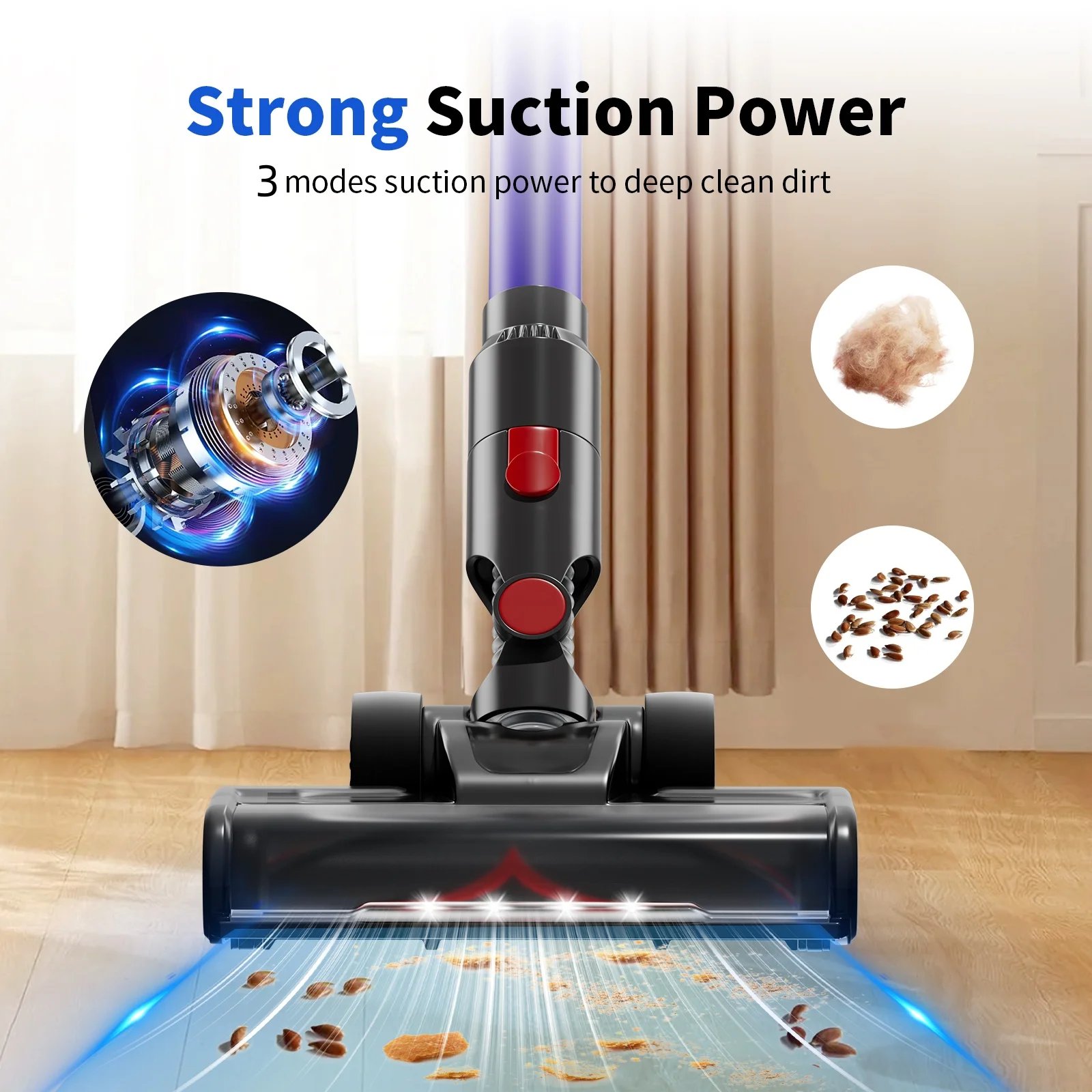 Blossom V18 Cordless Handheld Vacuum Cleaner,45000PA,Touch Screen,Smart Dust Sensor,Auto Speed Control for Home Bed Carpet Clean Blossom V18 Cordless Handheld Vacuum Cleaner,45000PA,Touch Screen,Smart Dust Sensor,Auto Speed Control for Home Bed Carpet Clean