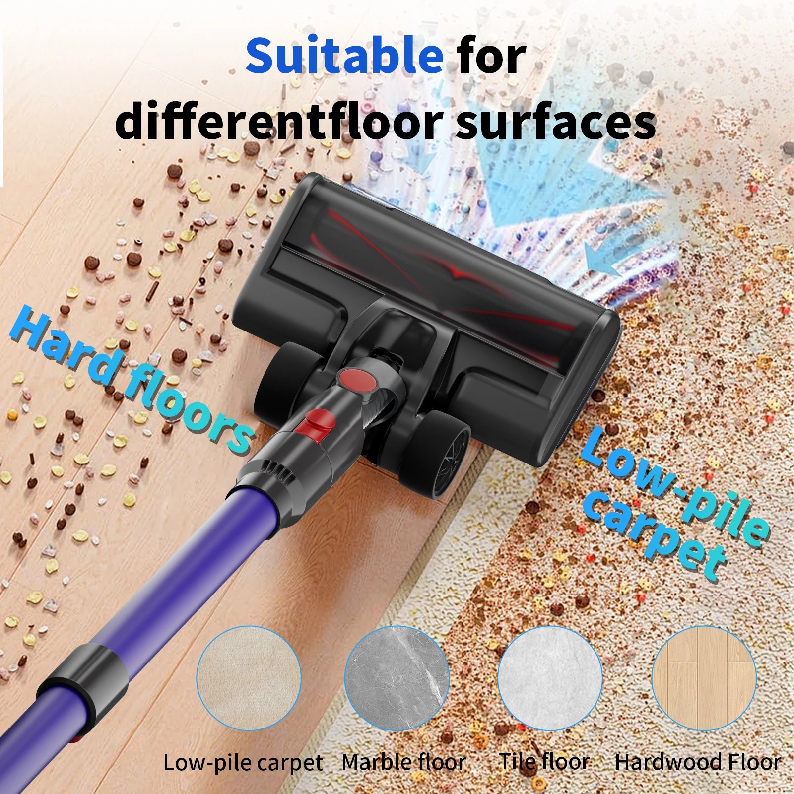 Blossom V18 Cordless Handheld Vacuum Cleaner,45000PA,Touch Screen,Smart Dust Sensor,Auto Speed Control for Home Bed Carpet Clean Blossom V18 Cordless Handheld Vacuum Cleaner,45000PA,Touch Screen,Smart Dust Sensor,Auto Speed Control for Home Bed Carpet Clean