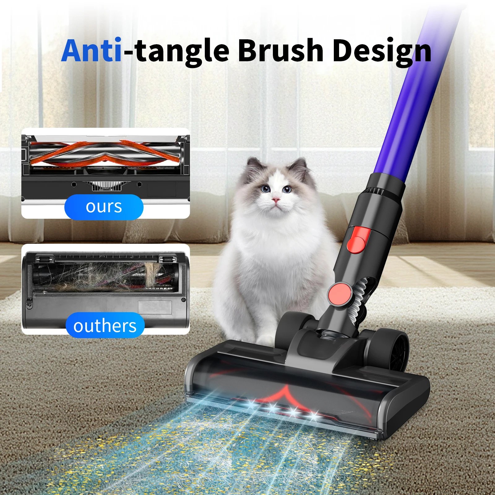 Blossom V18 Cordless Handheld Vacuum Cleaner,45000PA,Touch Screen,Smart Dust Sensor,Auto Speed Control for Home Bed Carpet Clean Blossom V18 Cordless Handheld Vacuum Cleaner,45000PA,Touch Screen,Smart Dust Sensor,Auto Speed Control for Home Bed Carpet Clean