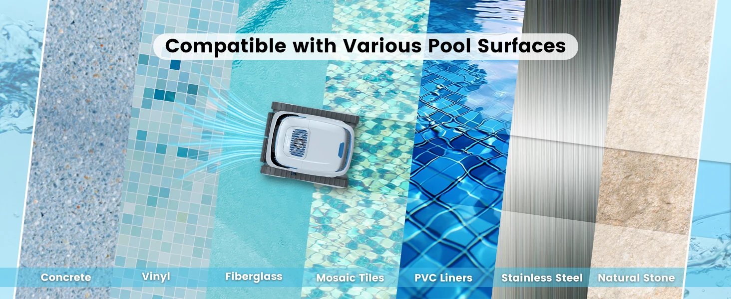 AIRROBO Pool Vacuum for Inground Pools, Smart Navigation Pool Cleaner Robot, Wall Climbing Pool Cleaner,120 Min Run Time