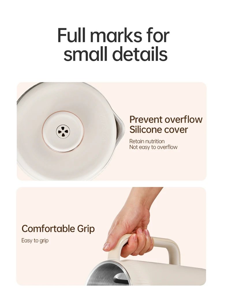 Blender with Heating Function  Soybean Milk Maker - Wall Breaking Technology for Easy Nutritious Beverage Preparation at Home