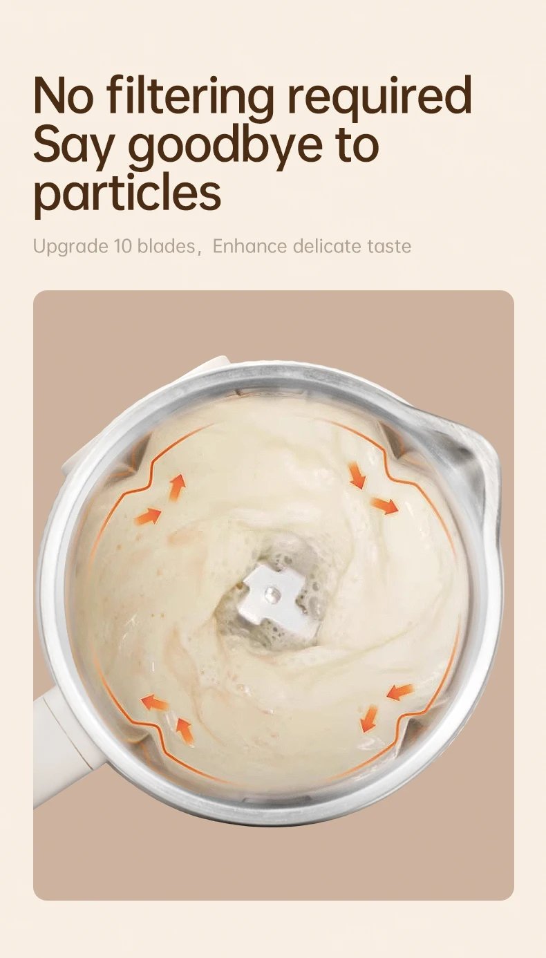 Blender with Heating Function  Soybean Milk Maker - Wall Breaking Technology for Easy Nutritious Beverage Preparation at Home