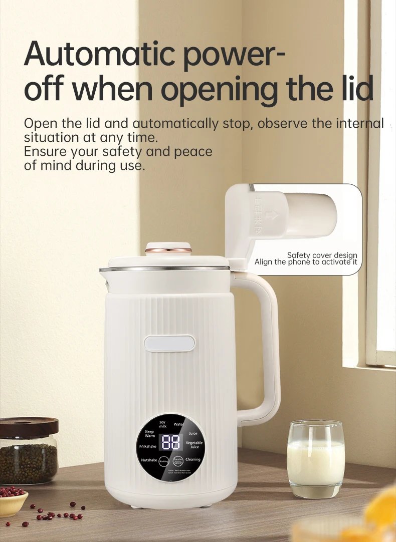 Blender with Heating Function  Soybean Milk Maker - Wall Breaking Technology for Easy Nutritious Beverage Preparation at Home